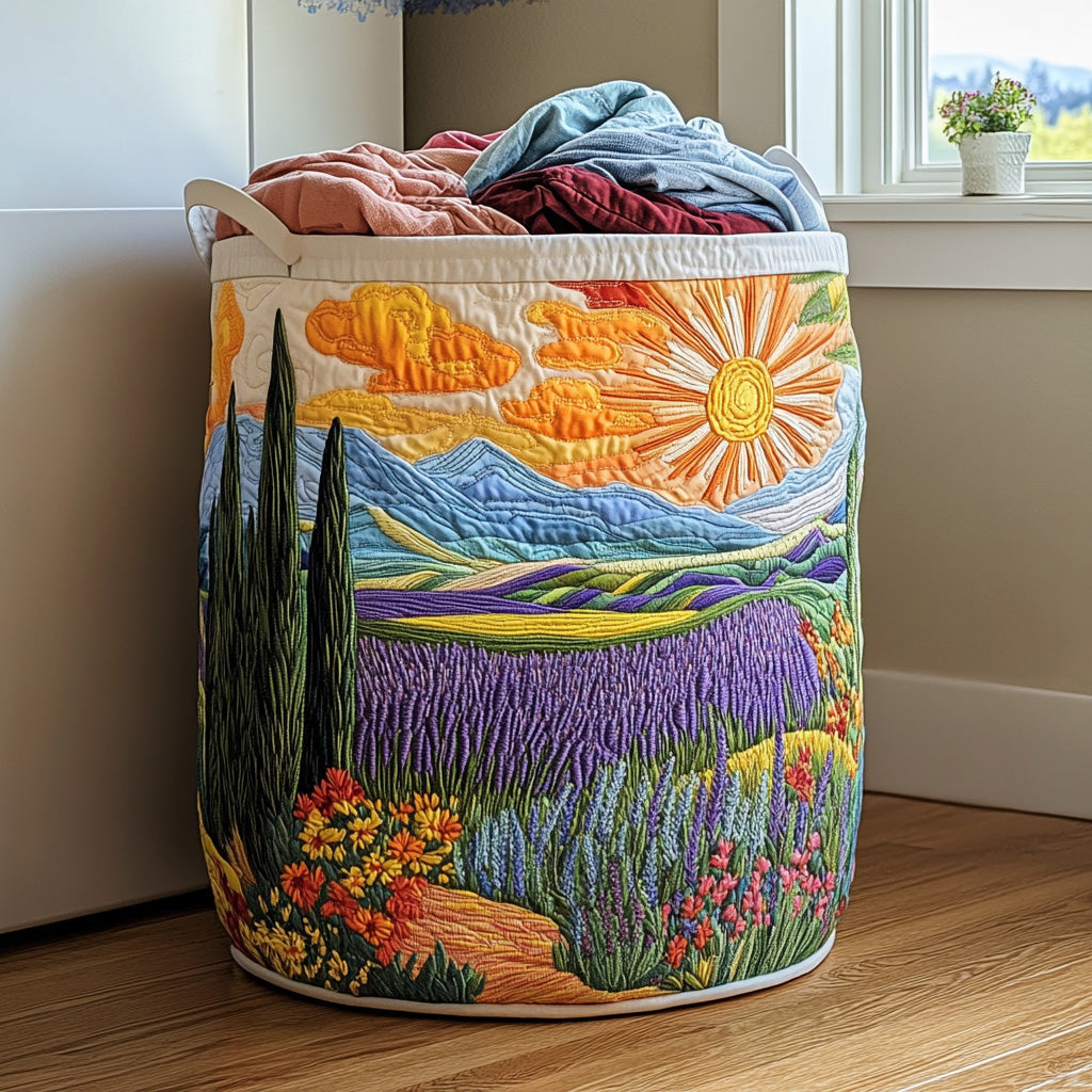 Bright Meadow | Handcrafted Laundry Basket