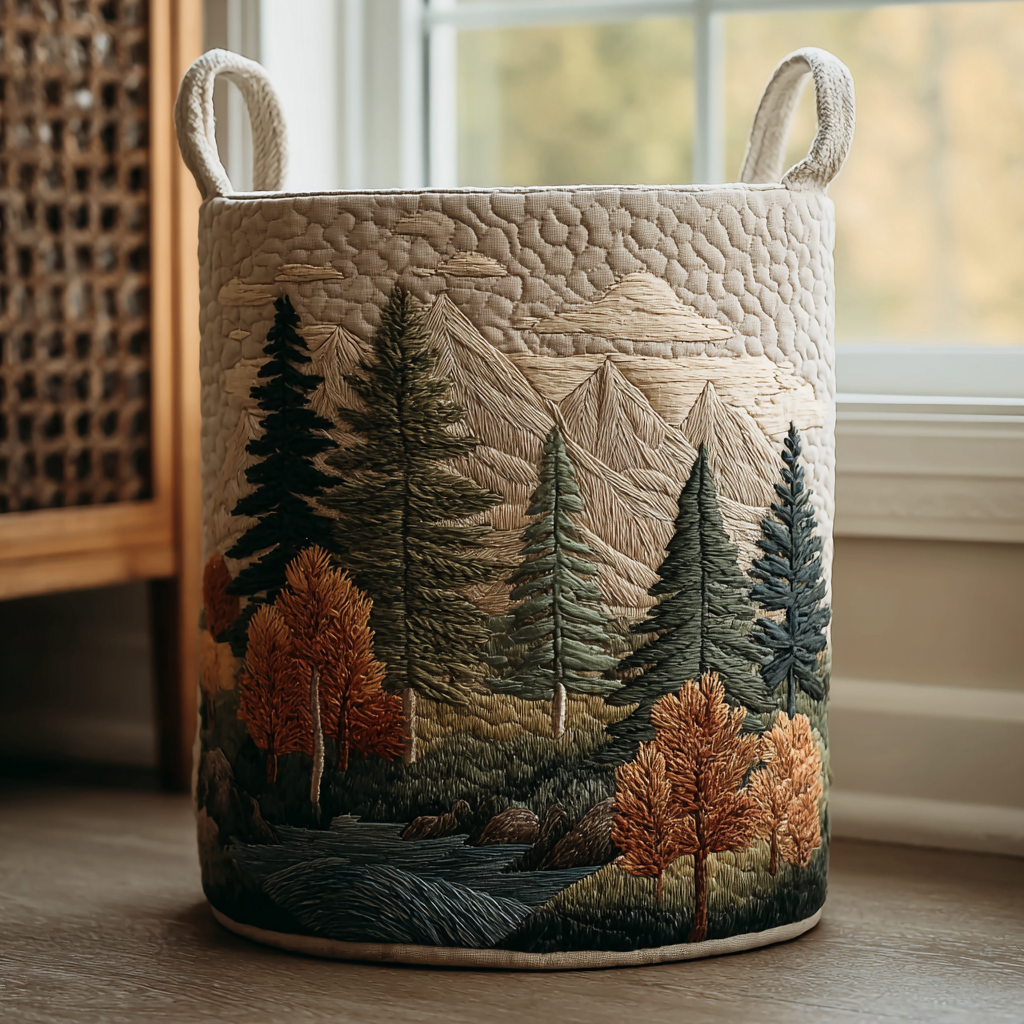 Mountain View | Handcrafted Laundry Basket
