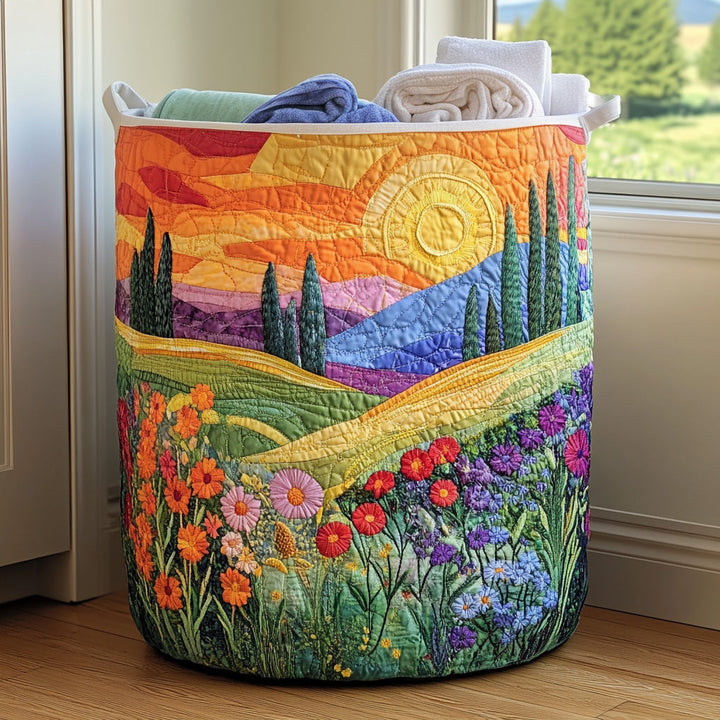 Bright Meadow | Handcrafted Laundry Basket