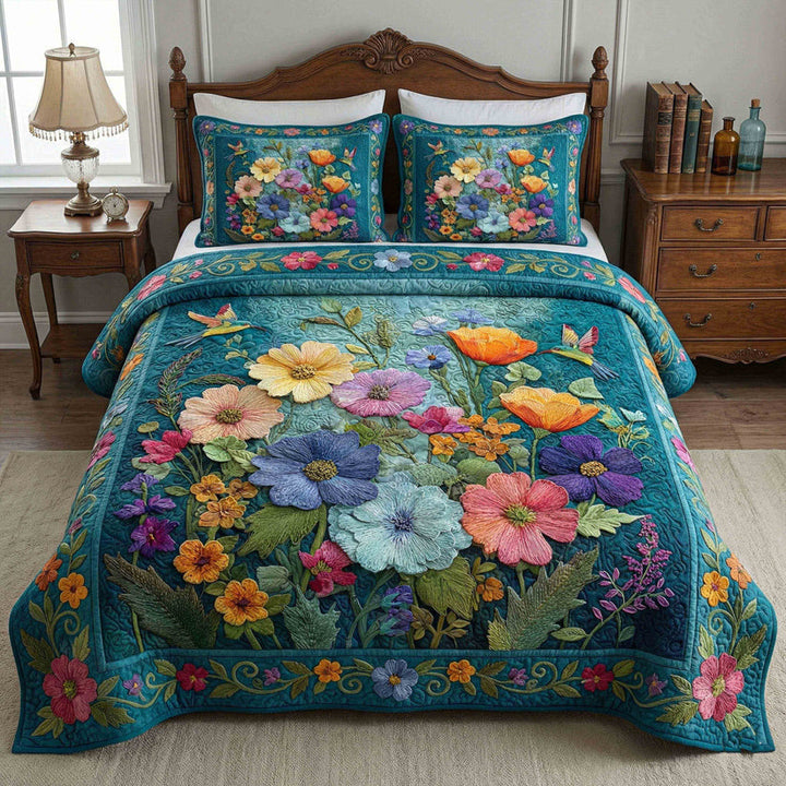 Soft Petal Dream | Handcrafted Bedding Set