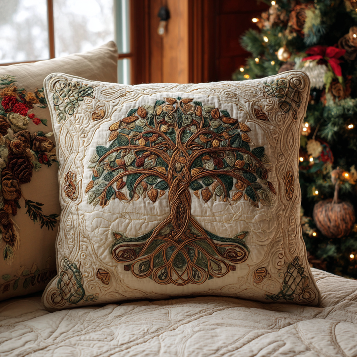 Whispers of Earth | Handcrafted Pillow Case