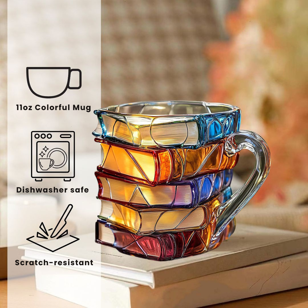 Handmade 3D Reading Happiness Mug - Original